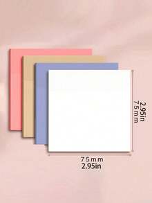 100pcs/Pack Removable Clear Sticky Notes, Essential School Supplies - Multicolor - View 6