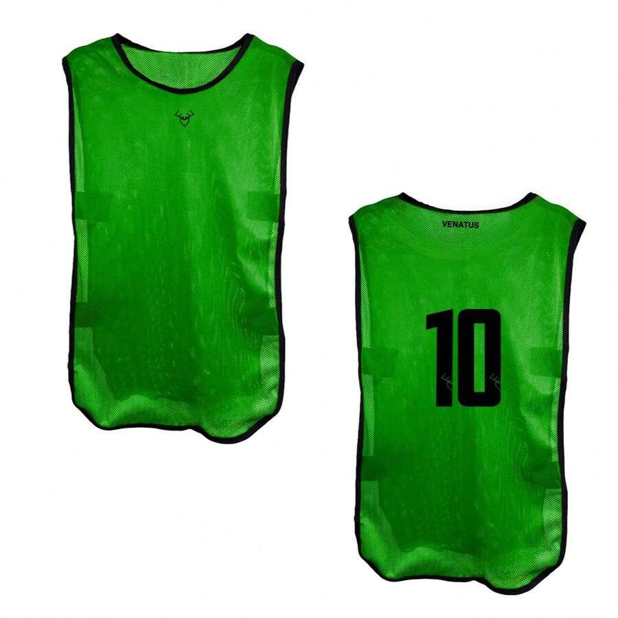 VENATUS Casacas Deportivas Juego de 12 para Entrenamiento con Diseño Funcional y Cómodo - Verde limón - Ver 1