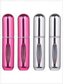 5 件/4 件/3 件/2 件/1 件 5ml 可再填充香水瓶、便携式可再填充香水雾化器瓶、可再填充香水旅行喷雾瓶、迷你便携式空液体容器、旅行必需品、海滩旅行收纳袋、适用于香水、女士香水，适合度假、露营、度假、返校