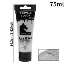 opeth 75毫升/2.53液盎司丙烯颜料，采用优质颜料粉制成，色彩鲜艳，遮盖力强，耐光性好，适用于在墙壁、石头、木材、画布、玻璃和纺织品等多种材料上作画，可用于DIY项目。 - 75毫升 - 查看 12