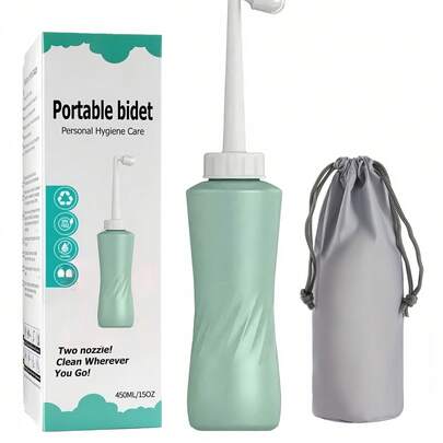 زجاجة غسيل محمولة للسفر، سعة 500مل/350مل، زجاجة تنظيف يدوية مانعة للتسرب