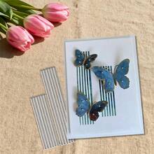 Creative Grid Dies, DIY Scrapbooking Album And Embossing Stencil, Greeting Card Making Tool, Card Paper Cutting Crafts ,Gift Card Making Template Die Cuts. - Silver - View 6