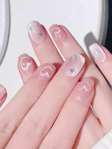 Y-Shape Cat Eye Nail Magnet Set Creating Heart Cat Claw Shapes On Nails Y-Shape Iron Wire Magnetic Nail Art Accessories Tools,Nail Supplies, 3D Double-Ended Nail Stickers, French Cat Eye Magnetic Effect, 2-In-1 Magnetic Nail Stickers,Gel Nail Polish - Silver - View 9