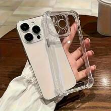 Funda de teléfono a prueba de golpes Funda de teléfono: TPU transparente para modelos de  17, 16, 15, 14, 13, 12, 11 Pro Max, X, Xr, Xs Max, 7, 8 Plus con una cubierta trasera transparente. Funda de Teléfono Ligera, Ajustada y Resistente a Impactos - 1 pieza - Ver 14