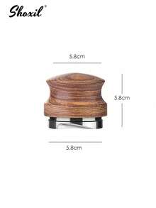 shoxil 1个咖啡粉布撒布器，咖啡布撒布器，意式浓缩咖啡粉撒布工具，木柄咖啡压粉器，51/53/58毫米布撒布器，意式浓缩咖啡配件 - 布粉器 - 查看 11