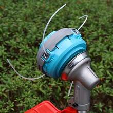 1个重型自动割草机头，4线设计 - 兼容汽油割草机、除草机、割灌机 - M10*1.25螺距替换头，经久耐用，适用于专业和家庭草坪护理、园艺设备。 - 淺藍色 - 查看 8