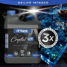 Resina Epóxi (Alta Espessura) CrystalUX 2,1kg – A Revolução em Brilho e Sofisticação COD.25 - cristal - Visão 11