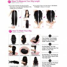 180% Density 13x4 Frontal Lace Wig Deep Wave Bob Wig Human Hair Invisible Pre Plucked Water Wave Bob Human Hair Human Hair Wig 10 To 16 Inch Basics Style Suitable For All Users Women - Natural Black - View 9