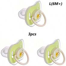 Baby Pacifier, Available In S And L Sizes, Made Of Liquid Silicone, Soft And Comfortable, Comes With Dust Cover, Suitable For Daily Use - Multicolor - View 17
