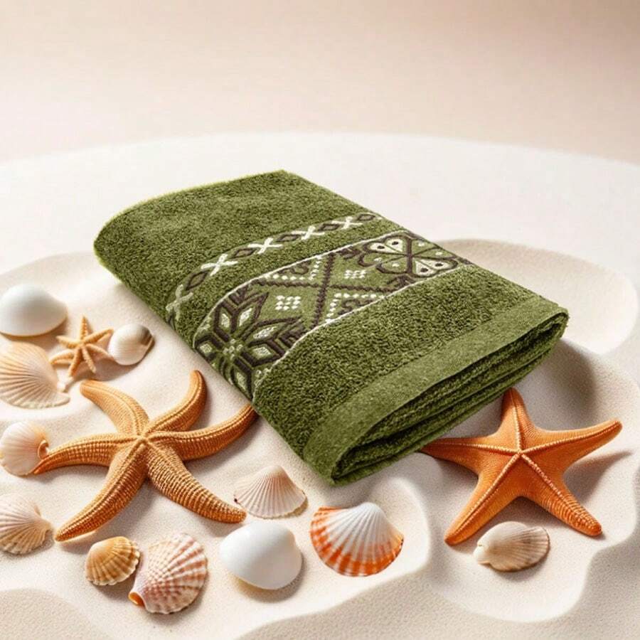 Bath Towels - Olive Green - View 1