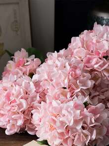 1pc Artificial Flowers Hydrangea Fake Flower Bouquets For Wedding Accessories Spring Decor Bedroom Home Decor Room Decor DIY Silk Flower Floral Arrangement Ideal Gift For Valentine's Day & Mother's Day Suitable For Table Centerpiece Holiday Party Garden Living Room Decor ﻿ - Multicolor - View 11