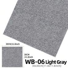 20 miếng gạch lát sàn và thảm vuông tự dính kích thước 11,81" x 11,81", thảm trải sàn hình vuông và chữ nhật, thích hợp sử dụng trong thương mại, gạch lát sàn chống trơn trượt với lớp lót PVC, thích hợp trang trí thảm và gạch trong phòng khách. - Nhiều màu - Xem 15