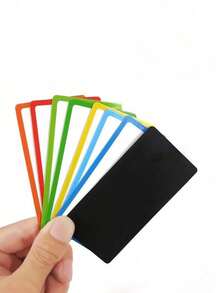 1套卡通彩色創意磁性黑板冰箱貼紙筆記便條標籤