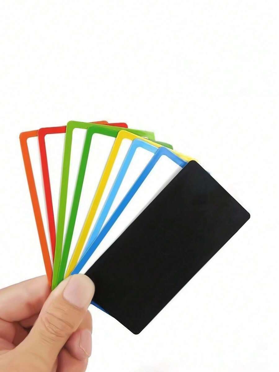 1套卡通彩色創意磁性黑板冰箱貼紙筆記便條標籤