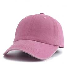 ✨1 Pc Solid Color Vintage Washed Baseball Cap, Classic Casual Stylish Vintage Soft Sweatband Adjustable Size Lightweight Sun UV Protection Versatile Dad Hat, Suitable For Outdoor Sports Daily Wear Party Vacation Perfect Gift For Friends - Baseball Caps, Beanies, Sun Hats, Bucket Hats, Cool Hats, Headwear, Stylish Hats, Fashion Hats, Everyday Hats - Multicolor - 查看 15