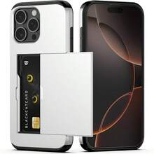 Ốp lưng điện thoại có khe đựng thẻ và ví, tương thích với Galaxy S23 S22 S21 S20 S24 S25 FE S24 Ultra Plus A55 A56 A36 A16 A17, chống sốc và chống rơi vỡ. - trắng - Xem 7