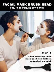 27件套化妆工具套装，包括：20支化妆刷套装+1个化妆海绵+1个化妆刷清洁工具+1个睫毛夹+1个发圈+2个手碗带+1个面膜刷 - 黑色 - 查看 12