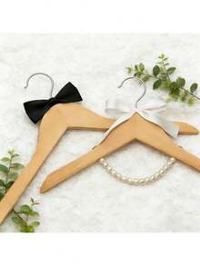 Set Hand Crafted Wooden Hangers, Clothes Hangers, Wood Hangers, Hanger, Hangers & Clothing Storage, Closet Organizer, Coat Hanger - Multicolor - View 1