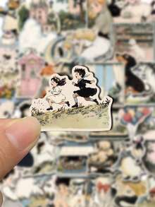 SCXXBSW 50pcs Cartoon World Graffiti Sticker Guitar Notebook Luggage DIY Waterproof Decals - one-size - View 3