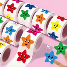 500pcs 8 Designs 1 Inch School Stickers, Teacher Reward Stickers, Classroom Supplies, Potty Training Stickers, Motivational Stickers - Multicolor - View 6