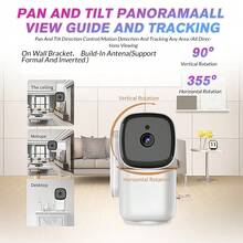 2026 New Indoor Pan-Tilt Surveillance Smart Camera, 1080p HD Camera With Night Vision, Motion Detection For Baby & Pet Monitor, Sd Card Storage, 2-Way Audio, 2.4Ghz WiFi - White - View 2