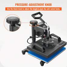 Heat Press, 12x10Inch T-Shirt Press Machine, T-Shirt Press Heat Press 30x23cm Printing Machine Heat Transfer Sublimation Machine For T-Shirts - ‎12 x 10in - View 4