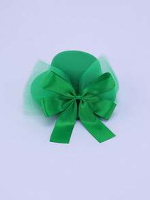 Pinza para el cabello con mini trébol de cuatro hojas - Accesorio del Día de San Patricio, Sombrero de copa verde elástico, adecuado para celebraciones y fiestas, decoración de fiesta festiva, regalo ideal para familiares y amigos - multicolor - Ver 16