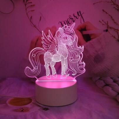 1pc USB Powered 3D Cute Bear Night Light - Creative Animal Design, Suitable For Home Decor, Great For Living Room And Bedroom, Ideal Birthday Or Holiday Gift