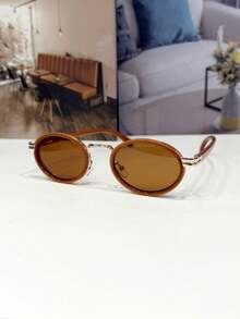 WOMEN'S Y2Y CAT OVAL   LENS - CAQUI COM MARROM - View 3