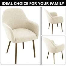 2pcs-Jacquard Full-Cover Office Chair Slipcover - Elastic, All-Season Universal, Rotatable Office Chair Cover Suitable For Game Rooms & Offices - Beige - View 5