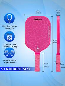 16mm RANDISH Pickleball Paddle, Lightweight Design Suitable For All Levels - Multicolor - View 7