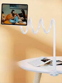 1pc Slouchy Smartphone/Tablet Stand, Foldable Desk/Bedside Phone Holder, Multifunctional, Stylish & Discreet, Suitable As Holiday Gift - Multicolor - View 3