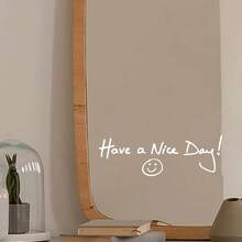 "Have A Nice Day!"Positive Affirmation Sticker Smiling Face Decal - Multicolor - View 7