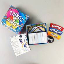 Things In Rings, Chinese-English Tabletop Guessing Game, Interesting And Fun Board Game Suitable For Several Adults To Play - Multicolor - View 9