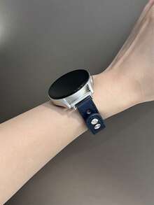 18mm 20mm 22mm 标准尺寸真皮表带 - 时尚替换表带，兼容华为 Galaxy Watch 7 6 5 4 40mm 44mm、Galaxy Watch 5 Pro、Galaxy Active 2、Watch 6 4、GT6 GT5 GT4 GT3 GT2 Pro，男女通用 - 寶藍色 - 查看 3