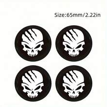 56mm/65mm Car Center Wheel Hub Cap Bone Skull Head Claw Wheel Decal Sticker - 4pcs - View 9
