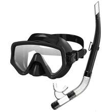 2pcs/Set Snorkeling Gear, Snorkeling Set, Leak-Proof Swimming Goggles With Nose Cover, Tempered Glass Anti-Fog Wide View Mask, Semi-Dry Snorkel With PVC Mouthpiece, Suitable For Snorkeling, Free Diving, Swimming, Snorkeling Set, Adult Snorkeling Gear, Semi-Dry Snorkel Top Lung Diving Swimming Travel - Multicolor - View 10