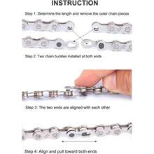 6 Pairs Bicycle Chain Quick Release Buckles, Compatible With 6/7/8/9/10/11/12 Speed Chain Connectors Master Links, Steel Electroplated Silver Mountain Bike Accessories - Multicolor - View 5
