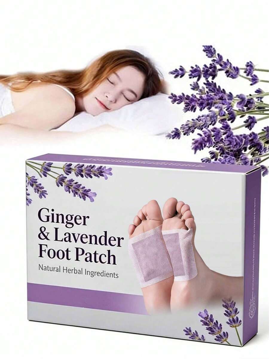 50片天然竹醋生姜足贴，薰衣草竹醋足贴，生姜足贴，足部护理 - 彩色 - 查看 1