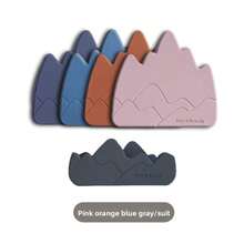Secure Mountain View On The Dining Table | Anti-Slip Thick Silicone Coasters. Steadily Hold Hot Soup And Iced Drinks, Protecting Your Beloved Tabletop. Practical Aesthetics For Breakfast/Afternoon Tea/Family Gatherings #Household Essentials #High-Quality Tableware - Multicolor - View 5