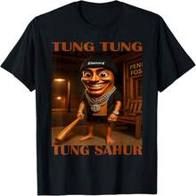 Tung Tung Tung Sahur T-Shirt T-Shirt - 黑色 9 - 查看 1