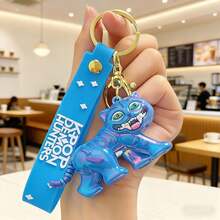 KPO KpopDemonHuntesP 电镀恶魔猎人女团钥匙扣，卡通动漫手办包挂件，配饰小礼物，粉丝周边 - 彩色 - 查看 4