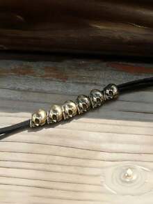 Retro Gothic Punk Skull Hair Scrunchies, Solid Color Alloy 3D Skeleton Elastic Bands, Unique Velvet Rope Ponytail Holders, Women And Girls Headband Turban Headband Sweatband Fall Winter Hair Band Hair Accessories Women Bows Vacation Outfits Woman Elegant Scarf Women Bandanas Soft Headwrap - 彩色 - 查看 9