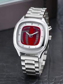 Đồng hồ nam Cubic Dynamic Digital Display, dây đeo bằng thép nguyên khối, kiểu dáng cổ điển cao cấp. - Một cỡ - Xem 3