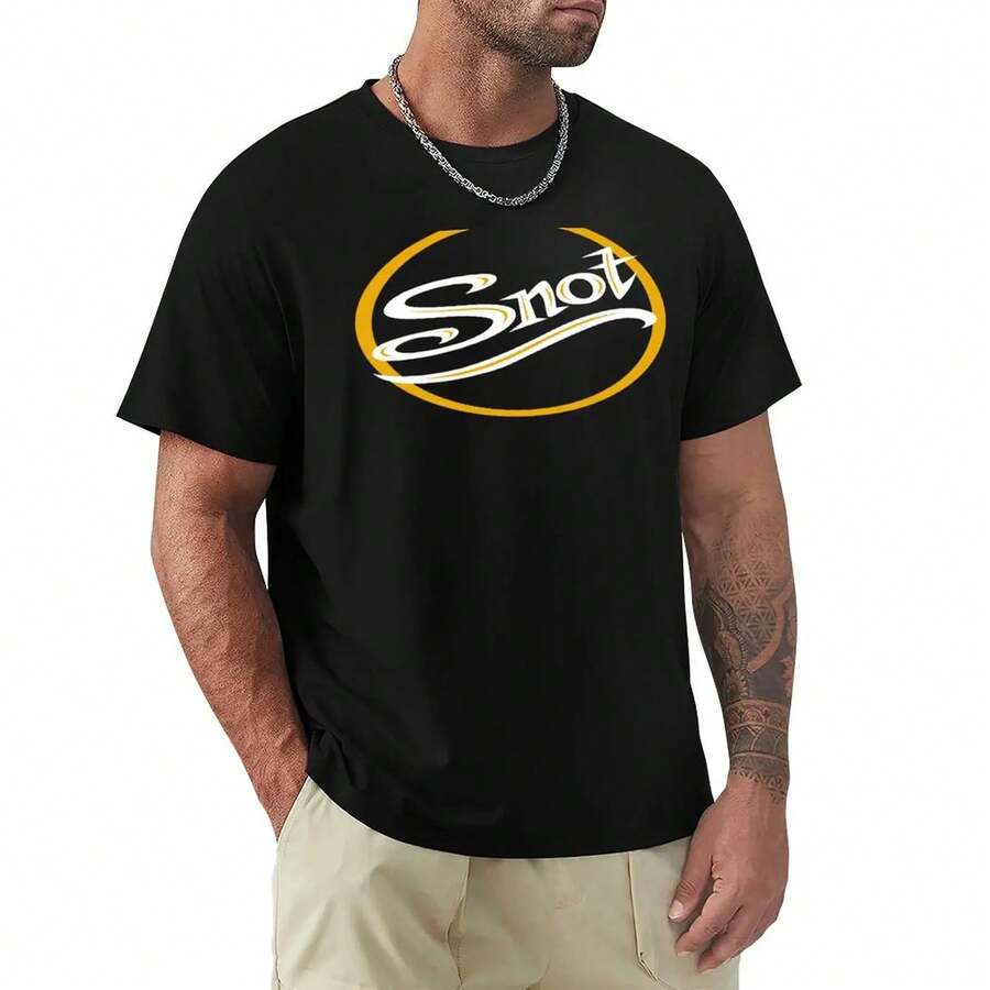 Camiseta SNOT BAND, top de verano, anime, camisetas altas para hombres, nuevo modelo 2025 - Negro - Ver 1