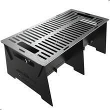 Churrasqueira Grill Para Camping Com Grelha Aço UN - Preto - Visão 3