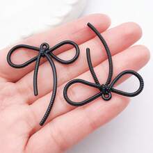 5/10个 42x37mm 彩色涂漆金属合金领结钥匙扣，DIY钥匙扣和耳环工艺材料 - 均碼 - 查看 12