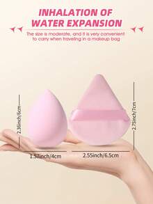 40PCS Makeup Tools Set Including:20PCS Triangle Powder Puffs+20PCS Makeup Sponges - Multicolor - View 3