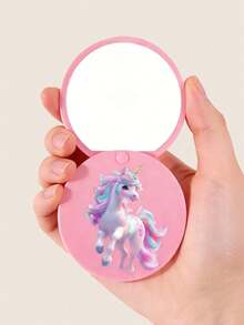 5pcs Hair Styling Tool Set, Including Brush, Spray Bottle, Transparent Water Bottle, Rat Tail Comb, Side Brush, Ideal Gift For Girls, Cute DIY Stickers (Random Style) - Multicolor - View 6