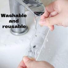 3卷装纳米双面胶带，高粘度，透明，可水洗，粘合固定胶带 - 彩色 - 查看 10